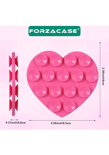Çift Taraflı Silikon Vakumlu Eller Serbest Cep Telefon Tutacağı Kalp - FC1109 indirimleri