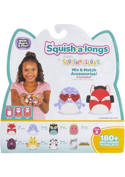 AL0021 Squish-A-Longs 8 Figür + Yüzük Set Asorti Seri 2 fırsatları