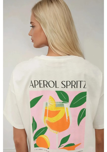 Kadın Kadın %100 Pamuk Bisiklet Yaka Oversize Beyaz Baskılı T-Shirt Çok Renkli indirimleri