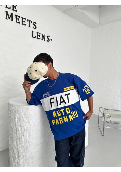 Oversıze Fıat Auto Parma 80 Provencı Tişört - Fıat Doğan Slx Tshırt