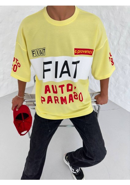 Oversıze Fıat Auto Parma 80 Provencı Tişört - Fıat Doğan Slx Tshırt