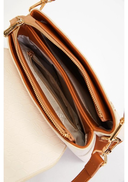 Krem Kadın Omuz Çantası 930517 Çanta fırsatları