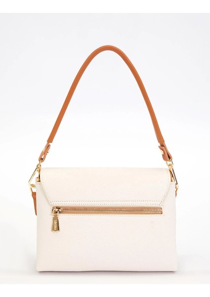 Krem Kadın Omuz Çantası 930517 Çanta indirimleri