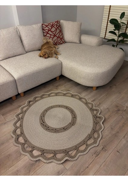 Sarmaşık Model Hasır Görünümlü Jüt Kilim Paspas Halı fırsatları