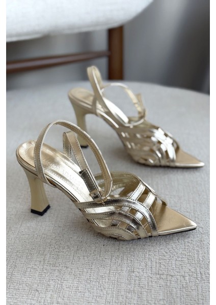 Kadın Focus Topuklu Ayakkabı - Altın