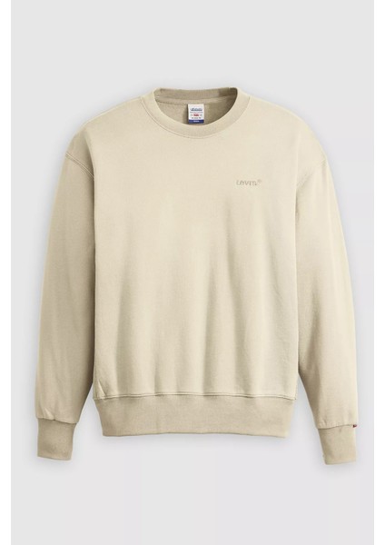 Pamuklu Relaxed Fit Bisiklet Yaka Logolu Sweat Erkek Sweat A9244 fırsatları