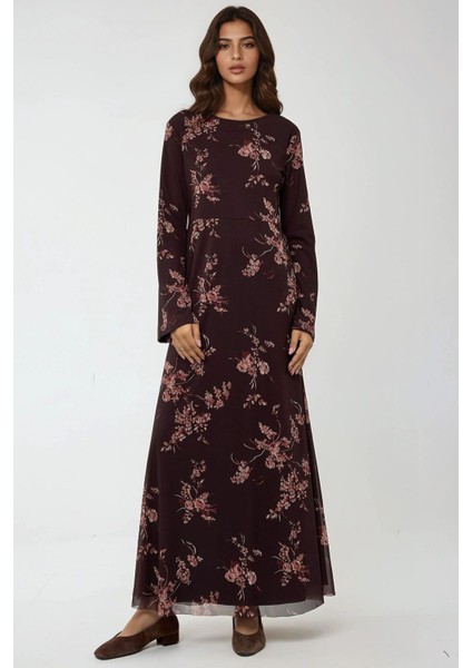 Kadın Çiçek Desenli Modest Elbise Multicolor indirimleri