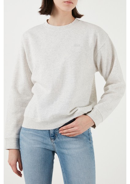 Pamuk Karışımlı Regular Fit Bisiklet Yaka Sweat Bayan Sweat A5942 modelleri