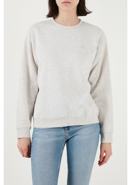 Pamuk Karışımlı Regular Fit Bisiklet Yaka Sweat Bayan Sweat A5942 fiyatları