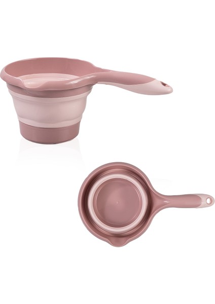 Katlanır Banyo 3'lü Set Pembe