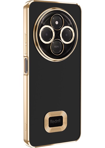 Xiaomi Redmi 14C 4g Kılıf Kamera Korumalı Logo Gösteren Esnek Renkli Şeffaf Silikon Omega Kapak