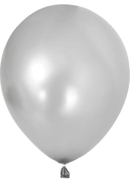 Gümüş Metalik Balon 100'LÜ 12"