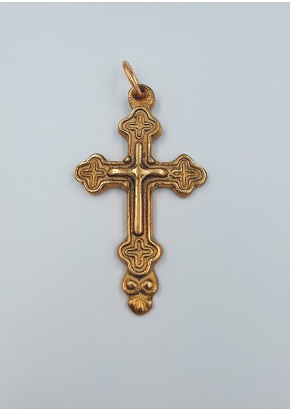 Pirinç Döküm Haç (7,5 Cm)