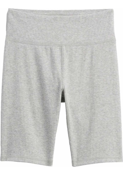 V-Rıbbed Bıke Short Pembe Kız Çocuk Şort