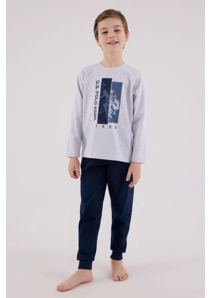 Uzun Kol Erkek Çocuk Pijama Takım 2206