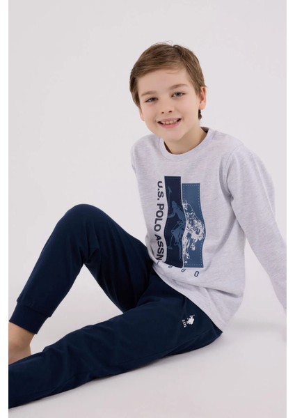 Uzun Kol Erkek Çocuk Pijama Takım 2206 modelleri