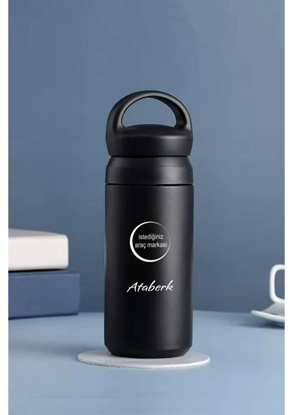 Kişiye Özel 500 ml Paslanmaz Çelik Araç Baskılı Filtreli Termos – Sıcak Soğuk Tutma Özellikli
