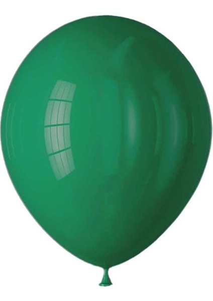 Koyu Yeşil Balon Parti Balonu 12 Inc 10'lu