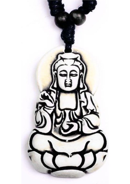 K7 Buddha Figür Içsel Denge Ayarlanabilir Ipli Kolye
