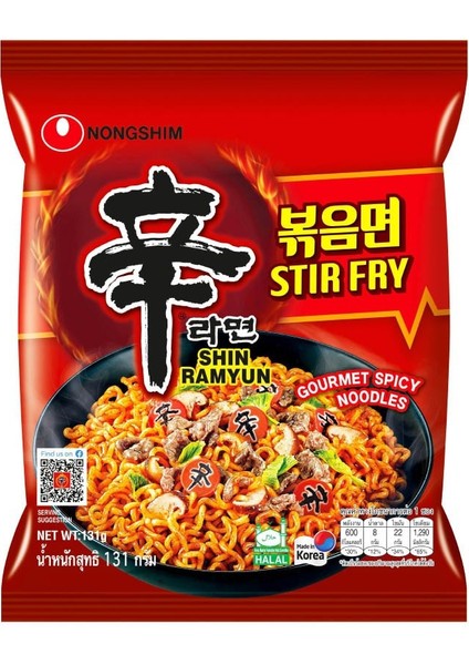 Shin Ramyun Stir Fry Gourmet Spicy Noodles 131G