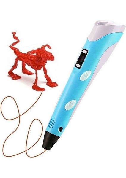 3D Pen Üç Boyutlu Yazıcı Kalem Printer 3 Renk Filament 3D Çizim Kalemi Çizim 3D Yazıcı fırsatları