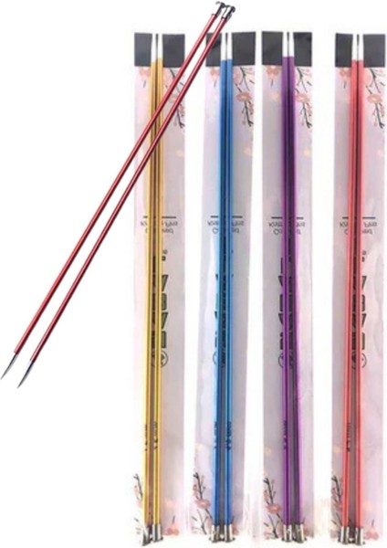 Metalize Çift Renk Şiş 35 cm 5 Numara (Renk Stoğa Göre)