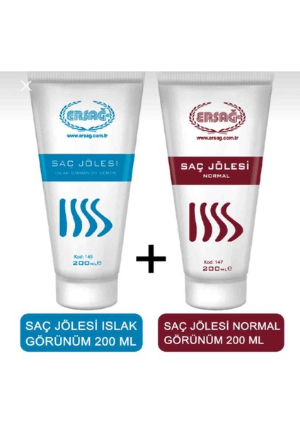 Saç Jölesi Islak Görünüm +Saç Jölesi Normal Görünüm