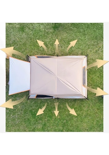 - Medium Kamp Çadırı 1 Oda + 1 Salon - 10 Kişilik - Bej modelleri