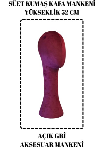Süet Kumaş Uzun Kafa Mankeni Peruk Mankeni fırsatları