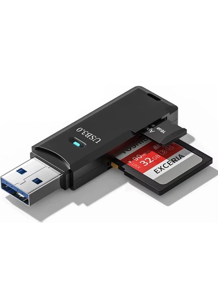 2in1 USB 3.0 Kart Okuyucu Sd / Micro Sd / Tf Çevirici - FC1114