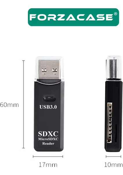 2in1 USB 3.0 Kart Okuyucu Sd / Micro Sd / Tf Çevirici - FC1114 fiyatları