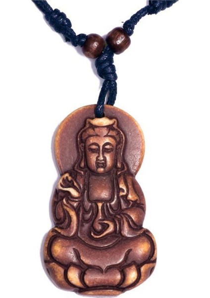 K7 Buddha Figür Ayarlanabilir Ipli Içsel Denge Kolye
