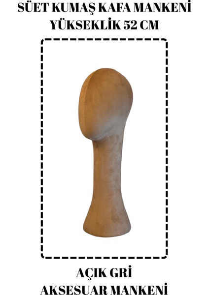 Süet Kumaş Uzun Kafa Mankeni Peruk Mankeni modelleri