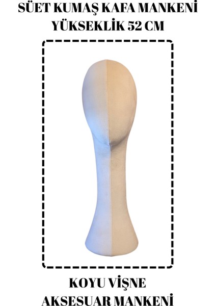 Süet Kumaş Uzun Kafa Mankeni Peruk Mankeni fiyatları