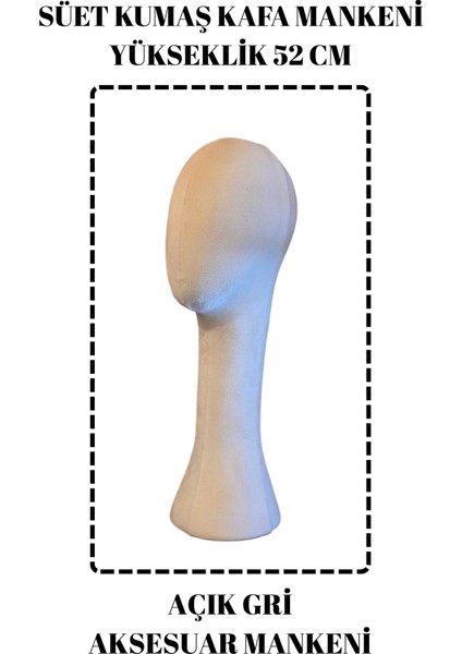Süet Kumaş Uzun Kafa Mankeni Peruk Mankeni modelleri