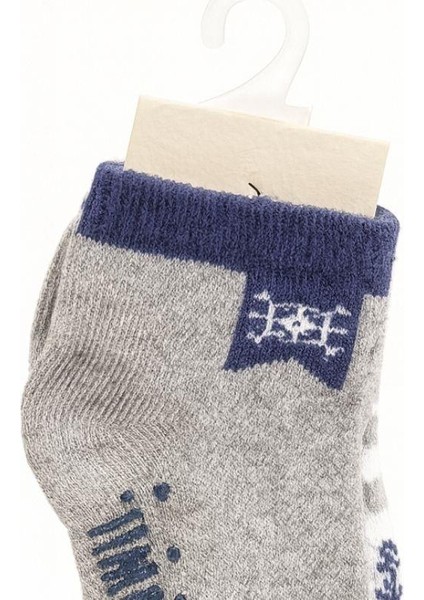 Erkek Bebek Pamuklu Desenli 2'li Çorap Seti modelleri