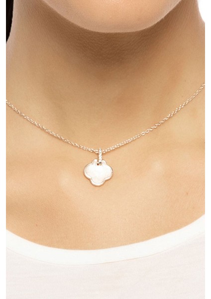 Zirkon Taşlı Yonca Figür Kolye fiyatları