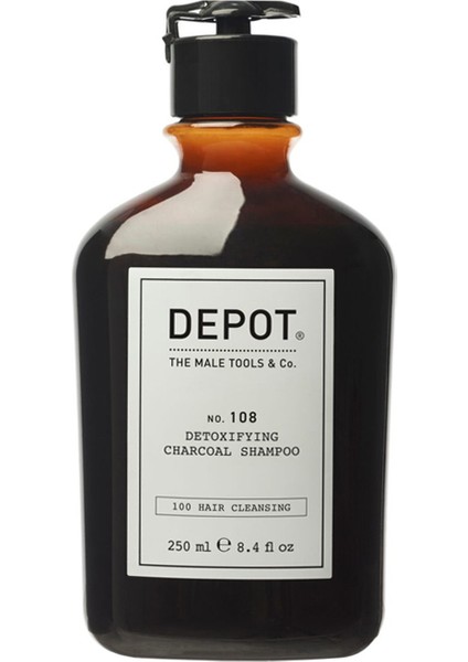 NO.108 Detoxifying Charcoal Erkeklere Özel Yoğun Arındırıcı Kömür Şampuanı 250ML
