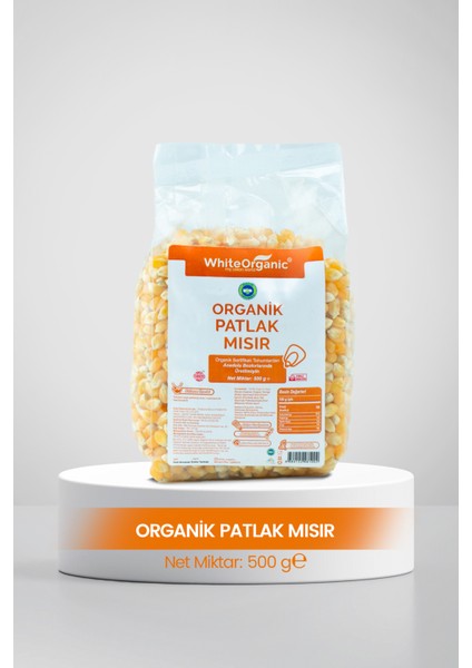 Organik Patlak Mısır 500 Gr