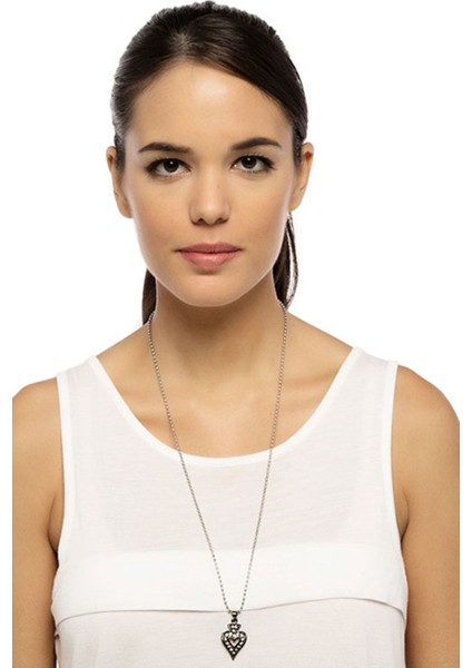 Zirkon Taşlı Maça Ası Kolye fiyatları