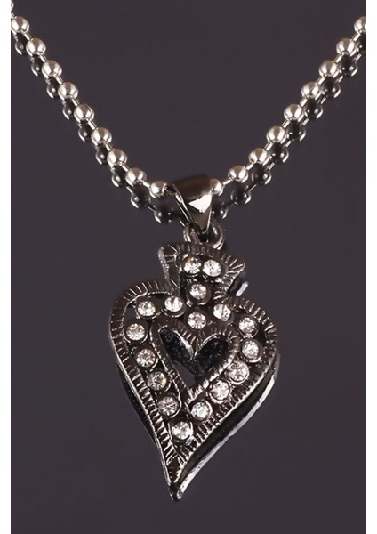 Zirkon Taşlı Maça Ası Kolye modelleri