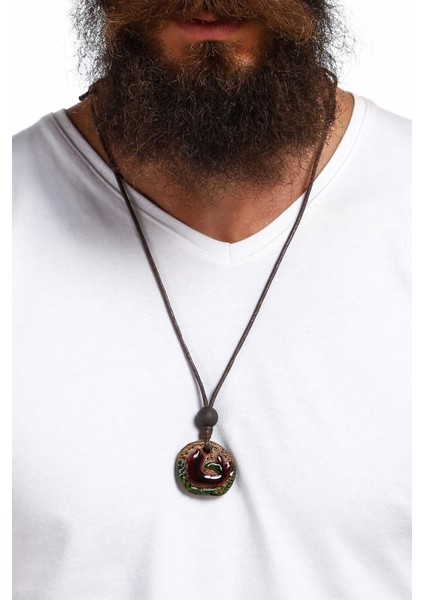 Aztek Mixcoatl Simge Natural Kolye modelleri