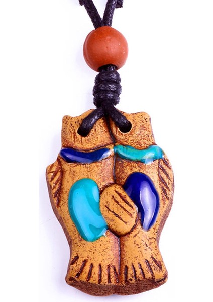 Aztek Amimitl Simge Organik Kolye