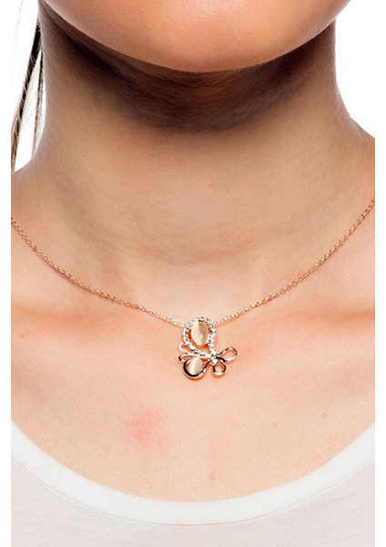 Zirkon Taşlı Kelebek Model Kolye fiyatları