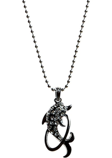 Zarif Zirkon Taşlı Yunus Kolye