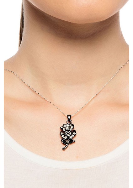 Zirkon Taşlı Zarif Çiçek Taşlı Kolye fiyatları