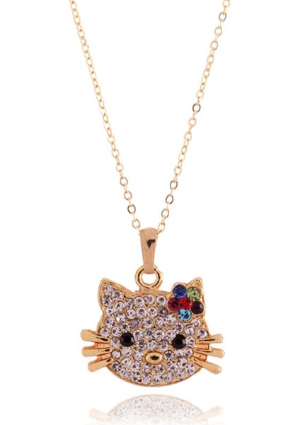 Zirkon Taşlı Kedicik Kolye fiyatları