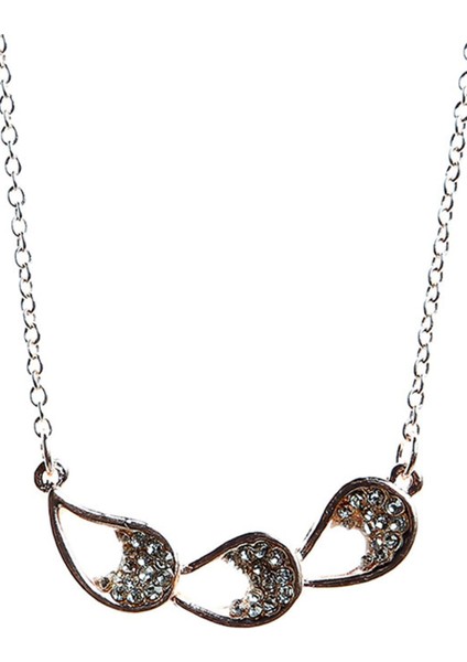 Zirkon Taşlı Tria Damla Kolye