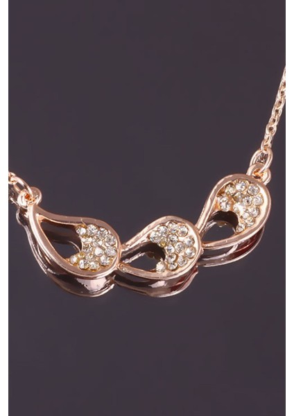 Zirkon Taşlı Tria Damla Kolye modelleri