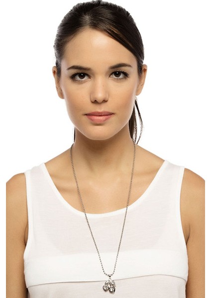 Zirkon Taşlı Kiraz Figür Taşlı Kolye